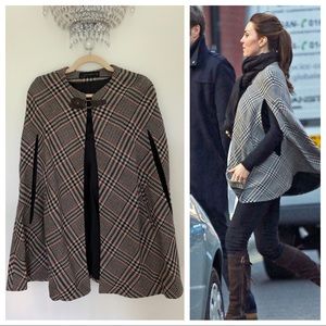 Kate Middleton Zara Plaid Cape